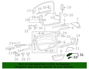 Trunk light Audi A4 B8 08-16