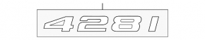 Emblem inscription 428i trunk door BMW 4 F36 15-20 Gran Coupe