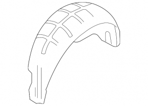 Rear left fender liner BMW X5 F15 14-18