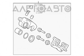 Brake caliper assembly rear right Kia Sorento 16-20 HGSL