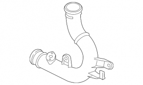 Intercooler pipe, right center, VW Golf 15-1.8T, plastic