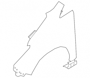 Front right wing Nissan Leaf 18-