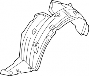 Front right fender liner for Nissan Pathfinder 22-25
