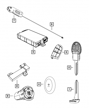 Remote Start And Keyless Entry Antenna Dodge Journey 11-19