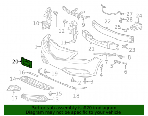 Acura ILX 13-15 Front Bumper License Plate Frame