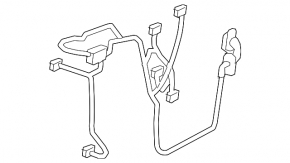 Rear right door wiring Lexus ES300h ES350 13-18