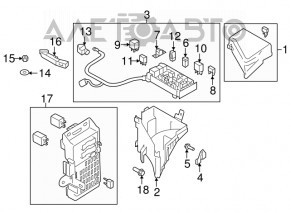 Subaru B10 Tribeca underhood fuse box