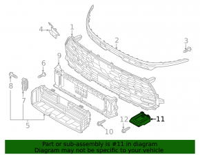 Front bumper bracket central Kia Niro 23-26 EV