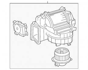 Heater right side Lexus ES300h ES350 13-18 heating