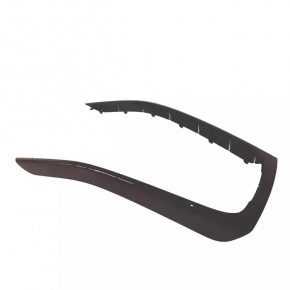 Audi A4 B8 13-16 Restored Center Console Trim, Dark Brown Walnut Root Finish, Scratches