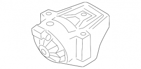 Engine mount left Audi A4 B8 08-12 prerest 2.0T MEYLE