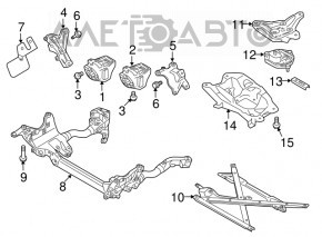 Engine mount left Audi A4 B8 08-12 prerest 2.0T MEYLE