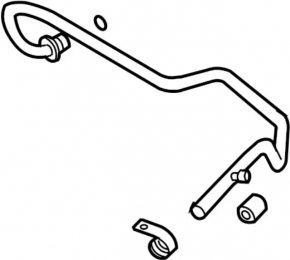 Air conditioning hose compressor-heater second Infiniti FX35 03-07