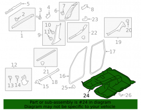 Subaru Impreza WRX GH 10-14 5d black floor covering