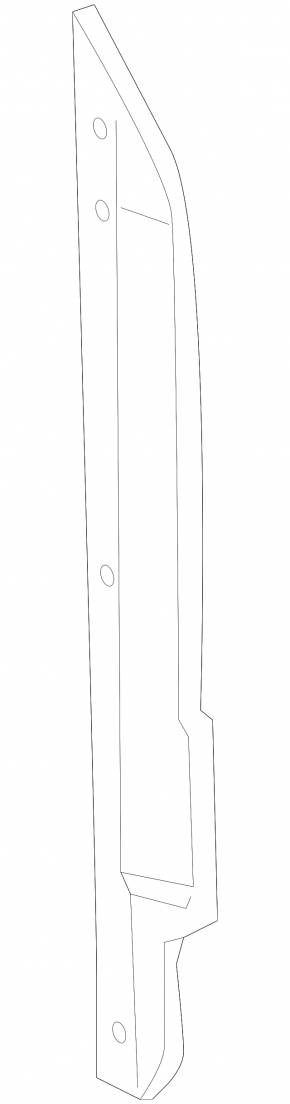 Wing seal door-wing right Porsche Cayenne 958 11-14