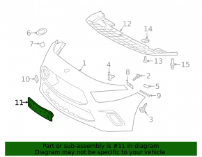 Mercedes A-class V177 19-22 front bumper license plate