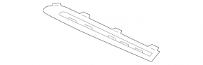 Grill molding lower right Mercedes GLC 300/350e/43 16-19 chrome