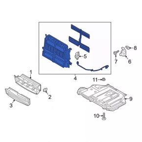 Radiator Deflector Louvers Assy Ford C-max MK2 13-18