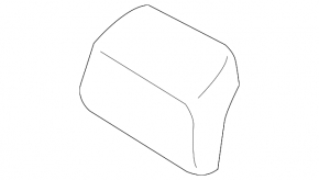 Headrest front left Lincoln MKZ 13-14 leather, brown