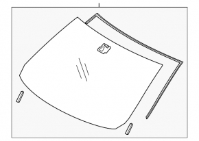 Windshield Mazda 6 13-17
