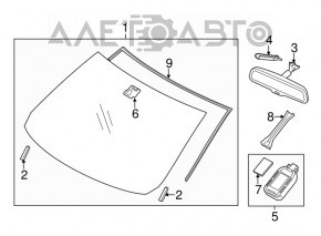 Windshield Mazda 6 13-17