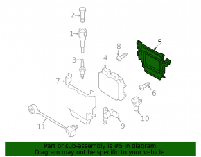 Mazda3 MPS 09-13 Engine Computer ECU Bracket