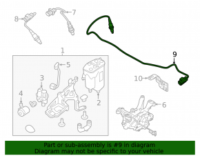 Lambda probe second Land Rover Discovery Sport 17-25 2.0