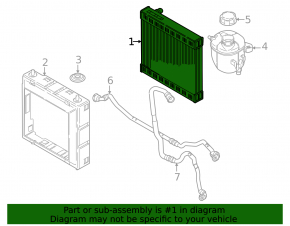 Radiator cooling water BMW 5 G60 24-26 530i, 540i