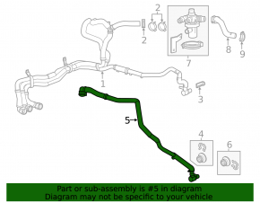 Chevrolet Volt 11-15 Battery Cooling System Pipe Release