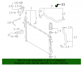 Diffuser fastener Hyundai Santa FE 19-20