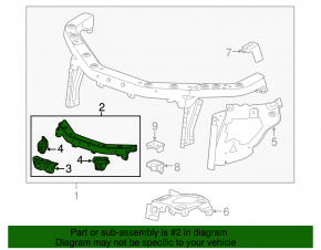 TV bar upper GMC Terrain 10-17