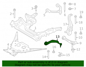 Lower control arm, front left, BMW 8 G15 G16 20-25 M8