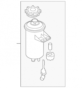 Power steering reservoir for BMW X5 E70 07-13