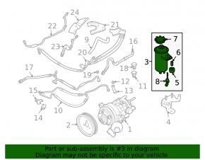 Power Steering Reservoir BMW X5 E70 07-13