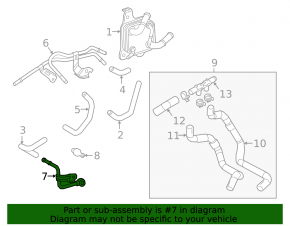 Gearbox Cooler Pipe Toyota Highlander 20-22 3.5