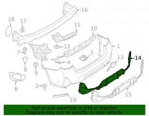 BMW 3 G20 23-26 M Sport rear bumper lip