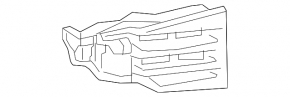 Left fog light mount Lexus ES300h ES350 13-15 prerest