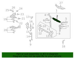 TV top bar for Toyota Prius 2009-2010