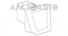 Air duct deflector left Toyota Highlander 08-13 black
