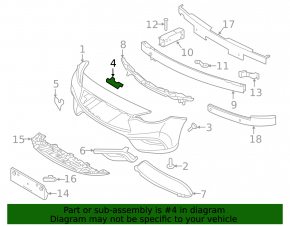 TV Trim Bracket Infiniti QX30 17-