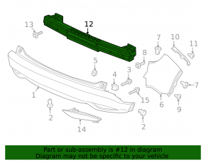 Honda HR-V 16-22 rear bumper reinforcement rusty