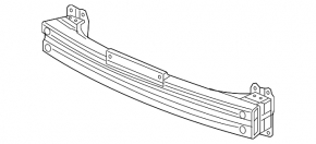 Rear bumper reinforcement Honda Civic X FC 16-21 4d rusty