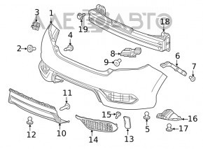 Rear Bumper Reinforcement for Acura Integra 23-25 Base, A-Spec, Type S