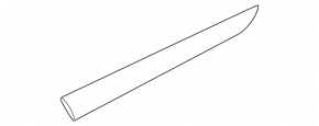 Front right door trim molding for Honda Accord 18-22, wood grain, with chrome