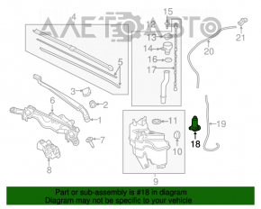 Lexus LX 22-26 Windshield Washer Motor