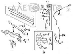 Lexus LX 22-26 Windshield Washer Motor