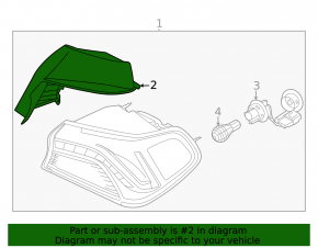 Left outer light cover for Kia K5 21-24 for LED