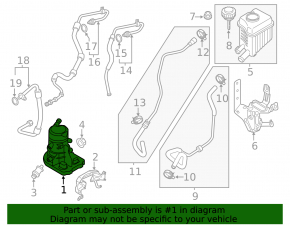 Power steering pump Porsche Cayenne 958 11-17 Hybrid