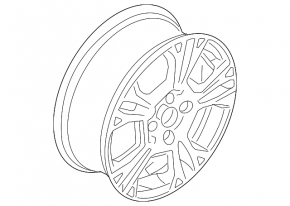 Wheel disk R15 Ford Fiesta 11-19 type 1 curb