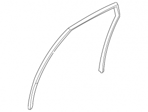 Rear left window seal for Mazda CX-7 06-12